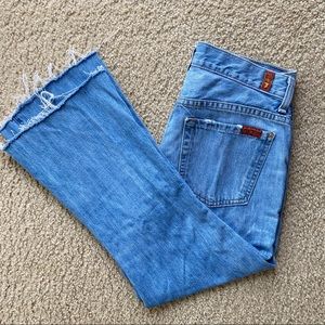 7 For All Mankind Womens Size 27 High Waist Vintage Bootcut Jeans Button Fly